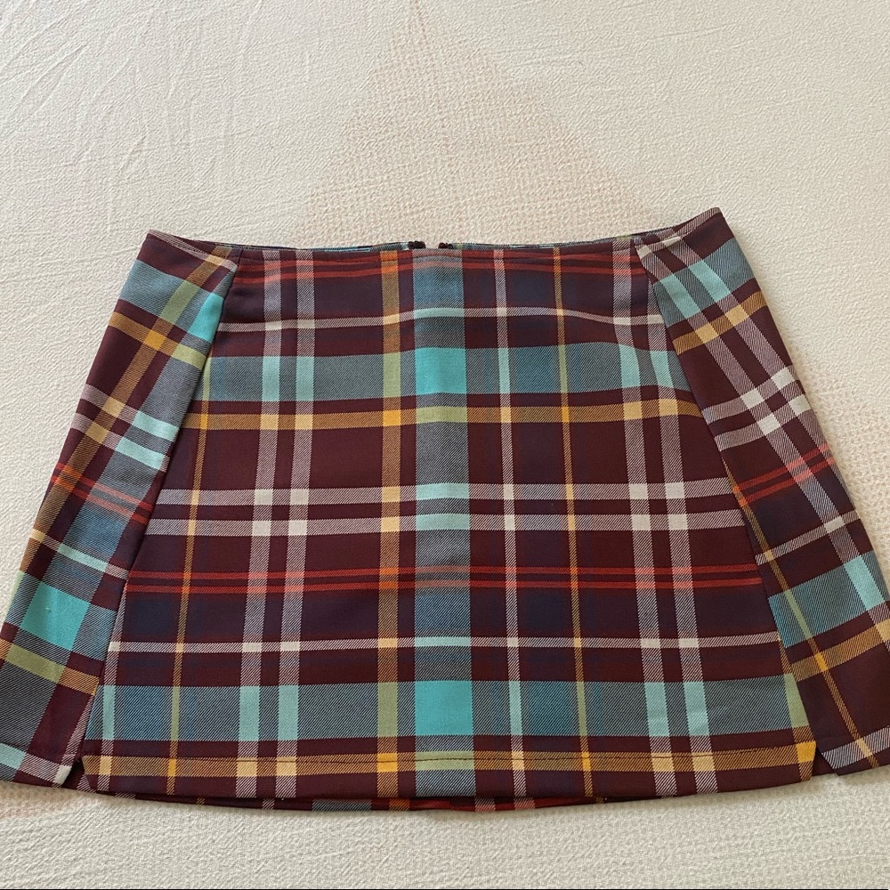 UO plaid short skirt